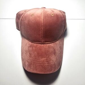 Rose gold velvet hat women's